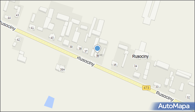 Rusociny, Rusociny, 36, mapa Rusociny