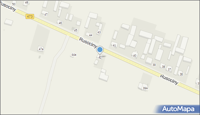 Rusociny, Rusociny, 42, mapa Rusociny