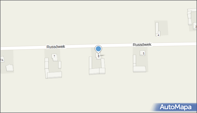 Russówek, Russówek, 6, mapa Russówek