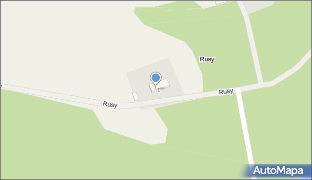 Rusy, Rusy, 1a, mapa Rusy