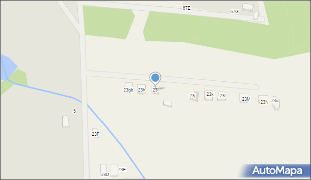 Ruszajny, Ruszajny, 23I, mapa Ruszajny