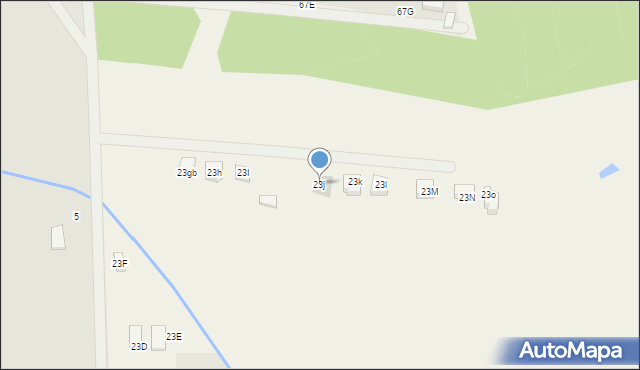 Ruszajny, Ruszajny, 23j, mapa Ruszajny