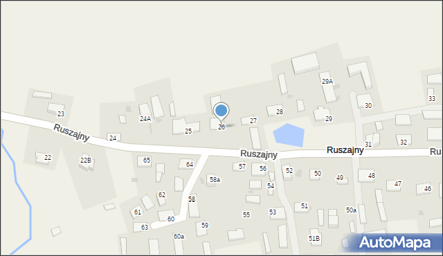 Ruszajny, Ruszajny, 26, mapa Ruszajny