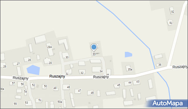 Ruszajny, Ruszajny, 33, mapa Ruszajny