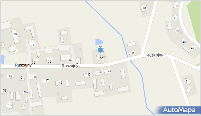 Ruszajny, Ruszajny, 35a, mapa Ruszajny