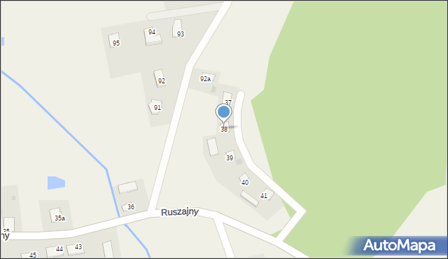 Ruszajny, Ruszajny, 38, mapa Ruszajny