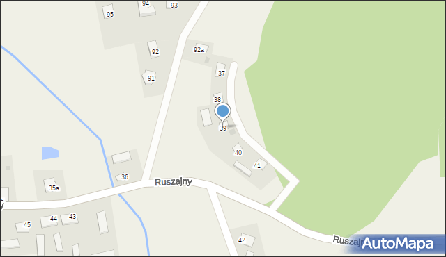 Ruszajny, Ruszajny, 39, mapa Ruszajny