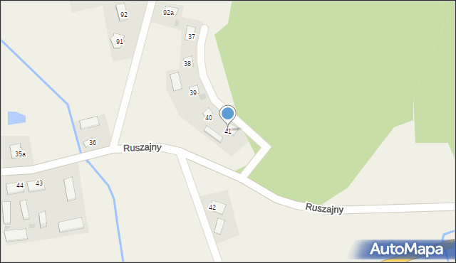 Ruszajny, Ruszajny, 41, mapa Ruszajny