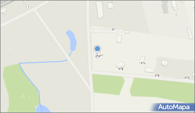 Ruszajny, Ruszajny, 67A, mapa Ruszajny