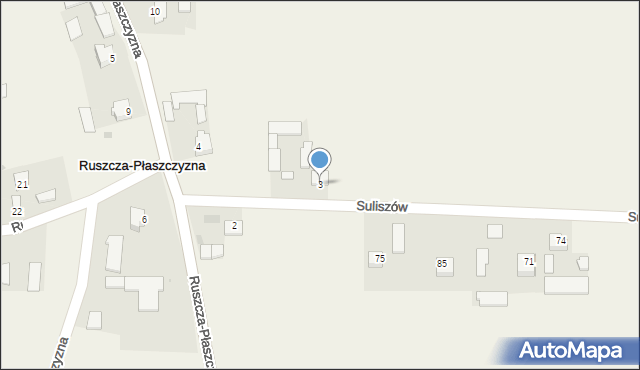 Ruszcza-Płaszczyzna, Ruszcza-Płaszczyzna, 3, mapa Ruszcza-Płaszczyzna