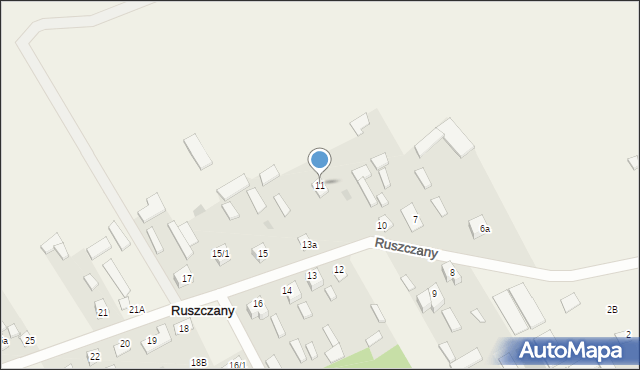 Ruszczany, Ruszczany, 11, mapa Ruszczany