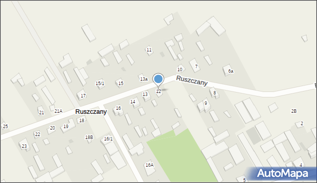 Ruszczany, Ruszczany, 12, mapa Ruszczany