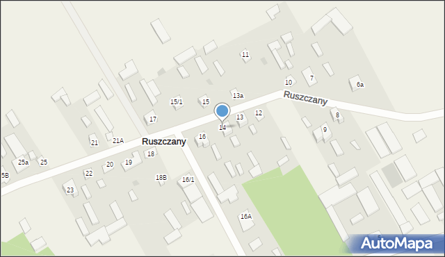 Ruszczany, Ruszczany, 14, mapa Ruszczany