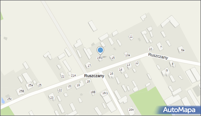 Ruszczany, Ruszczany, 15/1, mapa Ruszczany