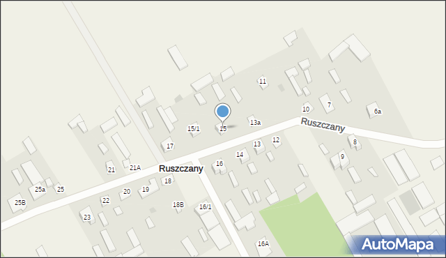 Ruszczany, Ruszczany, 15, mapa Ruszczany