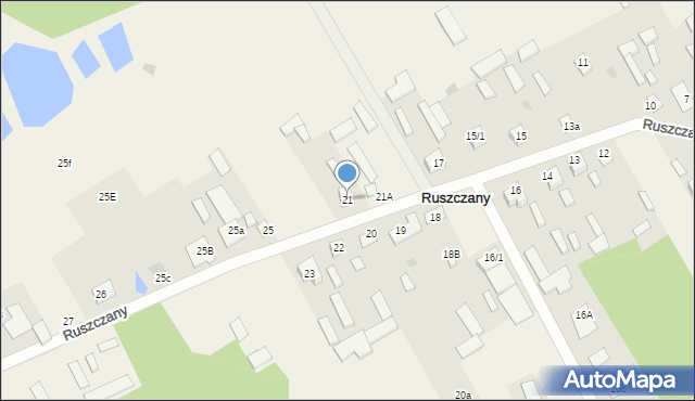 Ruszczany, Ruszczany, 21, mapa Ruszczany