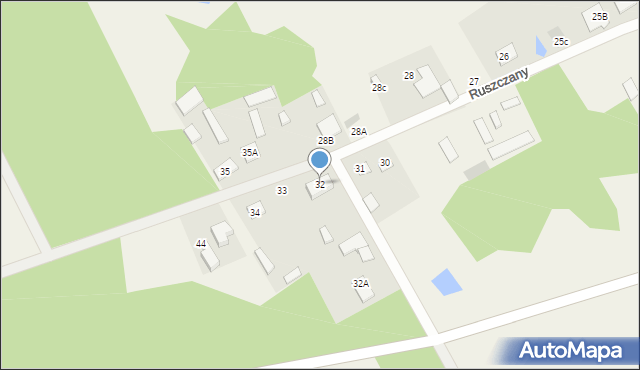 Ruszczany, Ruszczany, 32, mapa Ruszczany