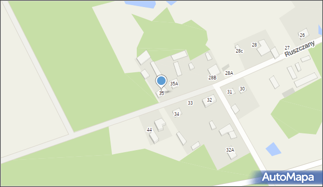 Ruszczany, Ruszczany, 35, mapa Ruszczany