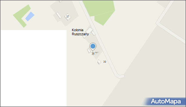 Ruszczany, Ruszczany, 38, mapa Ruszczany