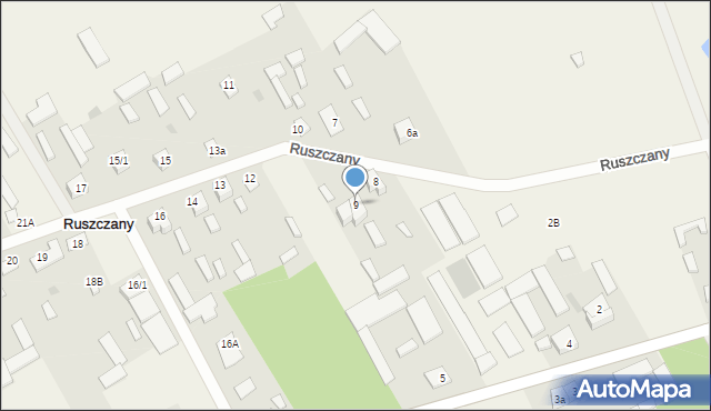 Ruszczany, Ruszczany, 9, mapa Ruszczany