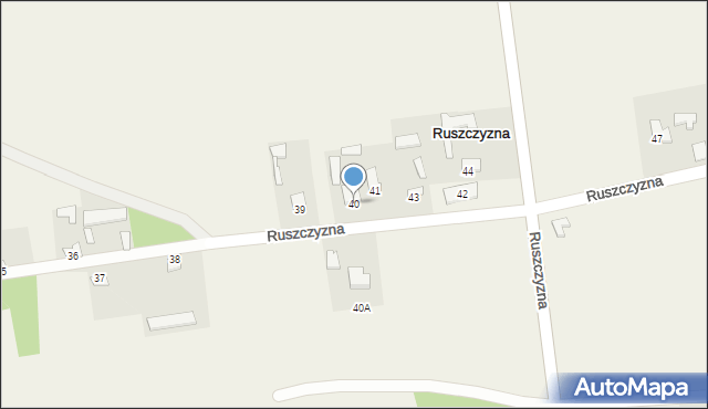 Ruszczyzna, Ruszczyzna, 40, mapa Ruszczyzna