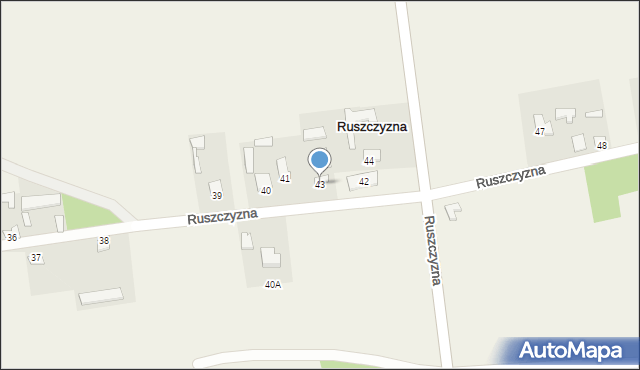 Ruszczyzna, Ruszczyzna, 43, mapa Ruszczyzna