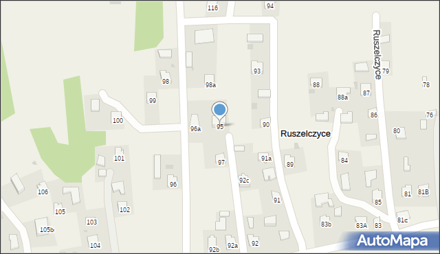 Ruszelczyce, Ruszelczyce, 95, mapa Ruszelczyce