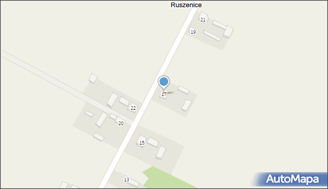 Ruszenice, Ruszenice, 17, mapa Ruszenice