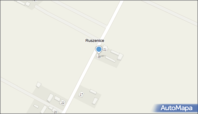 Ruszenice, Ruszenice, 19, mapa Ruszenice