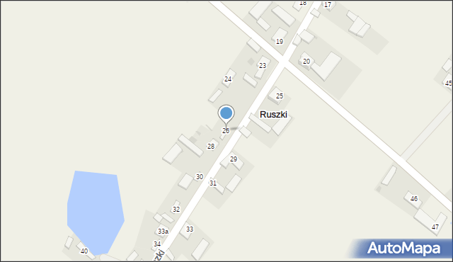 Ruszki, Ruszki, 26, mapa Ruszki