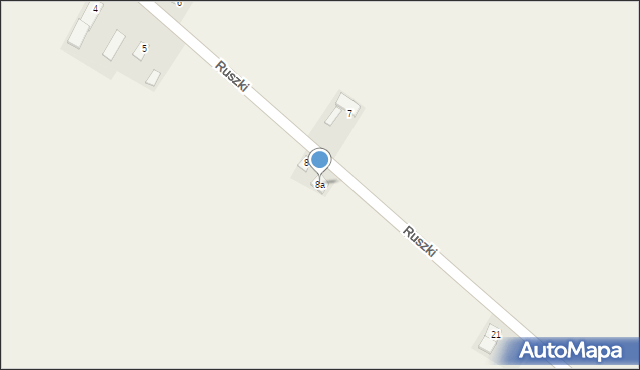 Ruszki, Ruszki, 8a, mapa Ruszki