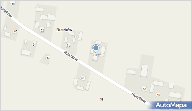 Ruszków, Ruszków, 59, mapa Ruszków