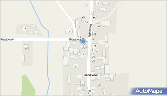 Ruszków, Ruszków, 11, mapa Ruszków