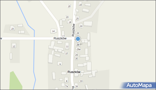 Ruszków, Ruszków, 28, mapa Ruszków