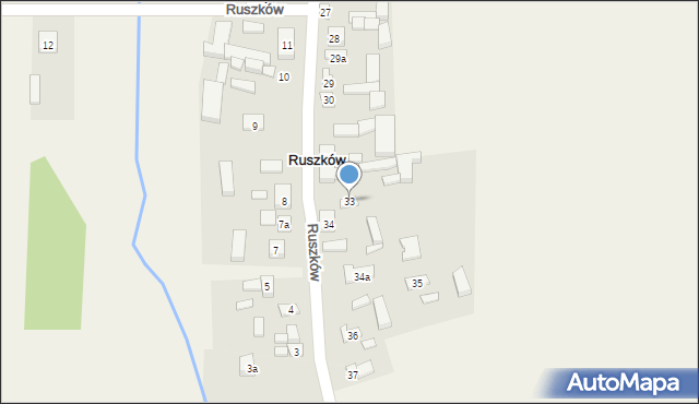 Ruszków, Ruszków, 33, mapa Ruszków