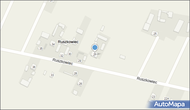 Ruszkowiec, Ruszkowiec, 27, mapa Ruszkowiec