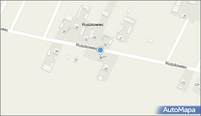 Ruszkowiec, Ruszkowiec, 28, mapa Ruszkowiec