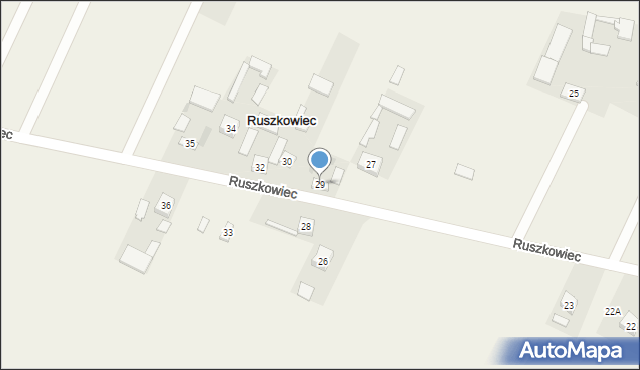 Ruszkowiec, Ruszkowiec, 29, mapa Ruszkowiec