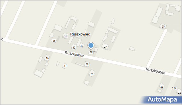 Ruszkowiec, Ruszkowiec, 29, mapa Ruszkowiec