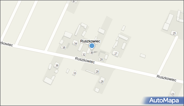 Ruszkowiec, Ruszkowiec, 30, mapa Ruszkowiec