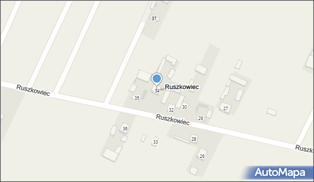 Ruszkowiec, Ruszkowiec, 34, mapa Ruszkowiec