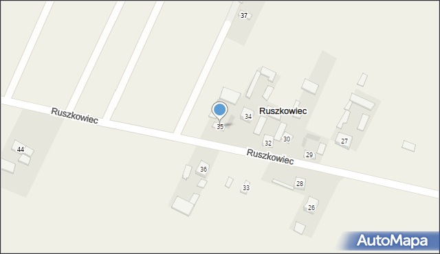 Ruszkowiec, Ruszkowiec, 35, mapa Ruszkowiec
