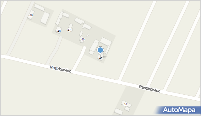 Ruszkowiec, Ruszkowiec, 45, mapa Ruszkowiec