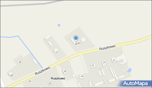 Ruszkowo, Ruszkowo, 13, mapa Ruszkowo