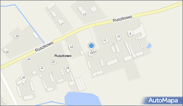 Ruszkowo, Ruszkowo, 14, mapa Ruszkowo