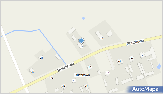 Ruszkowo, Ruszkowo, 17, mapa Ruszkowo