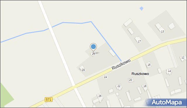 Ruszkowo, Ruszkowo, 25, mapa Ruszkowo