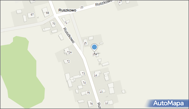 Ruszkowo, Ruszkowo, 15a, mapa Ruszkowo