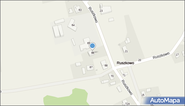 Ruszkowo, Ruszkowo, 66, mapa Ruszkowo