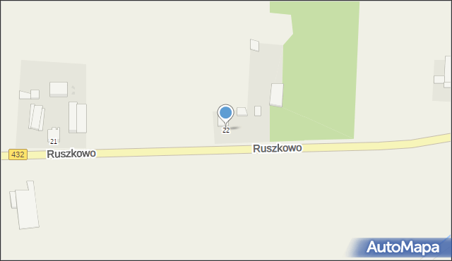 Ruszkowo, Ruszkowo, 22, mapa Ruszkowo